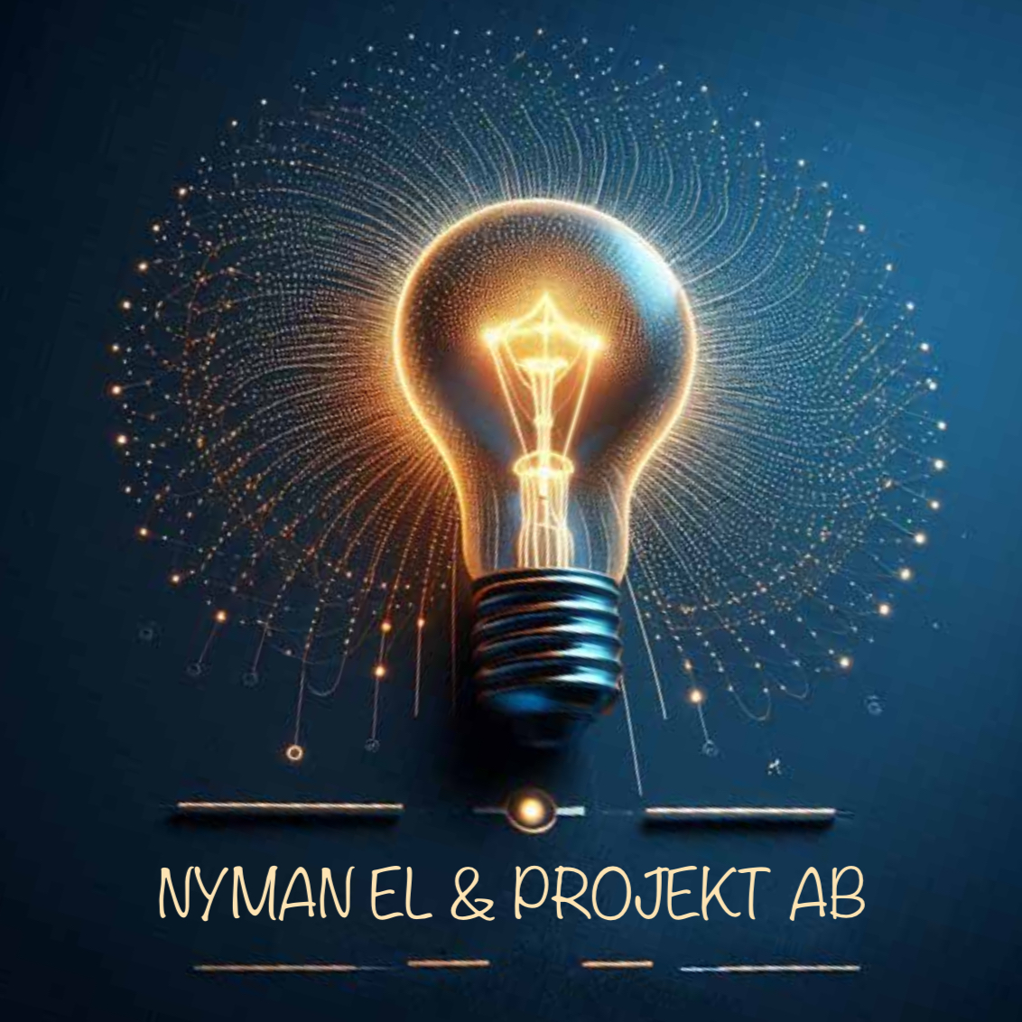 Logotyp för Nyman El & projekt AB
