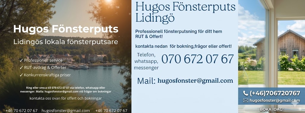 Hugos Fönsterputs logotyp