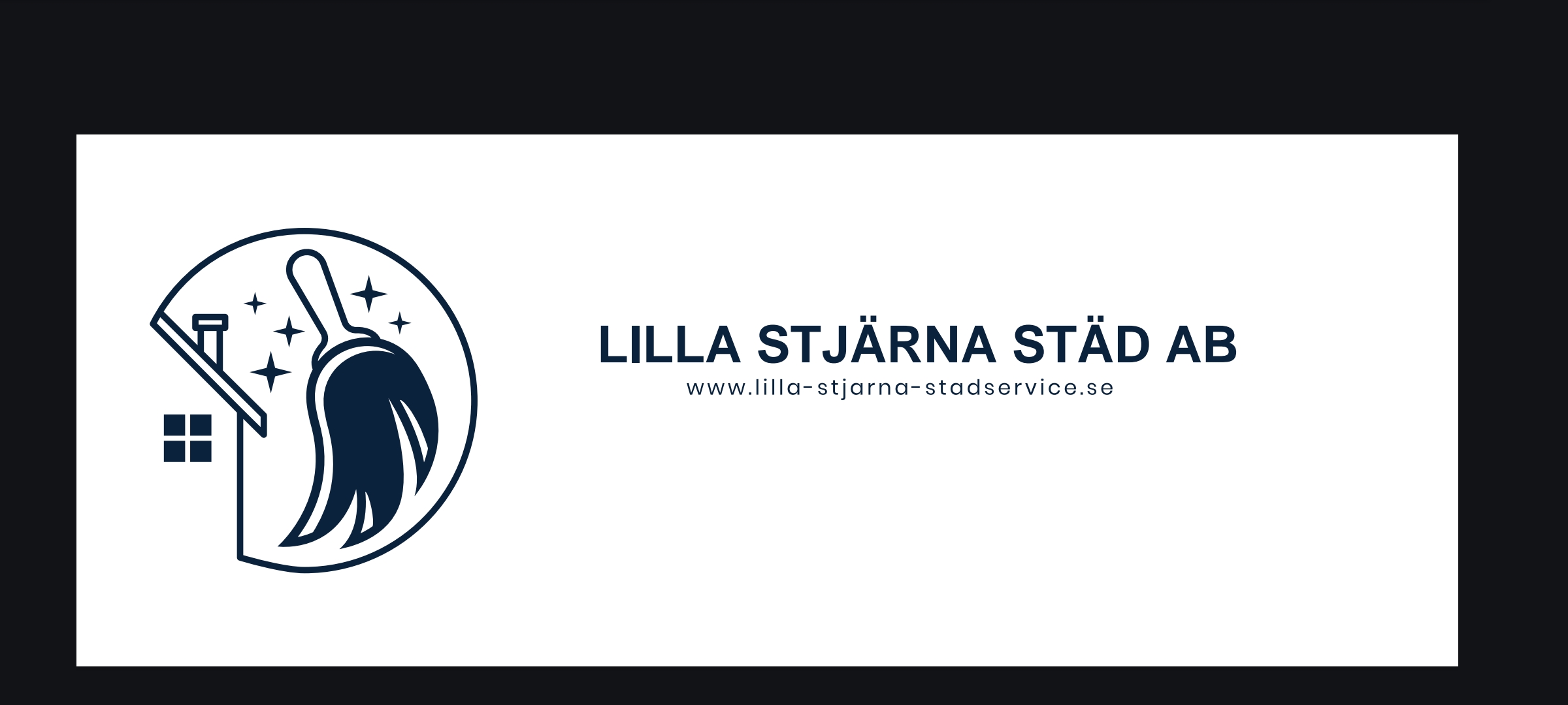 Logotyp för Lilla stjärna städ AB
