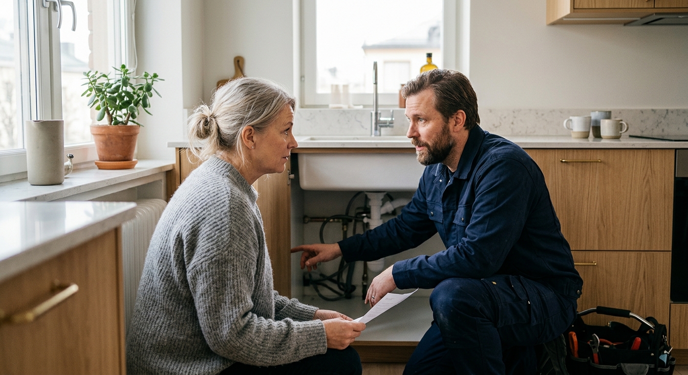 Fastighetsförvaltare som administrerar dörrbehörigheter i ett digitalt passersystem
