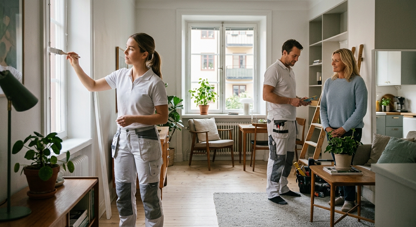 Tjänsteföretagare som planerar målgrupper och lokala kundbudskap för sociala medier
