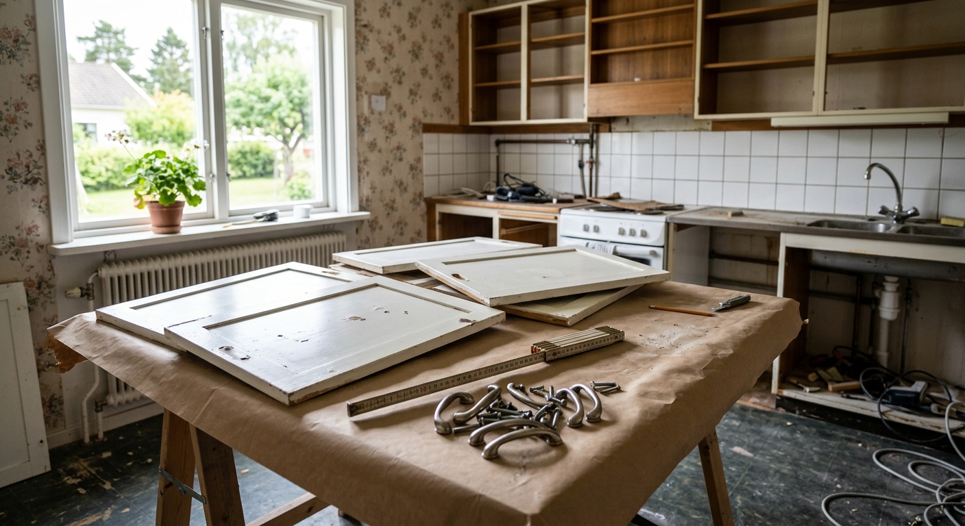 Vad kostar det att måla om köksluckor? Pris och exempel