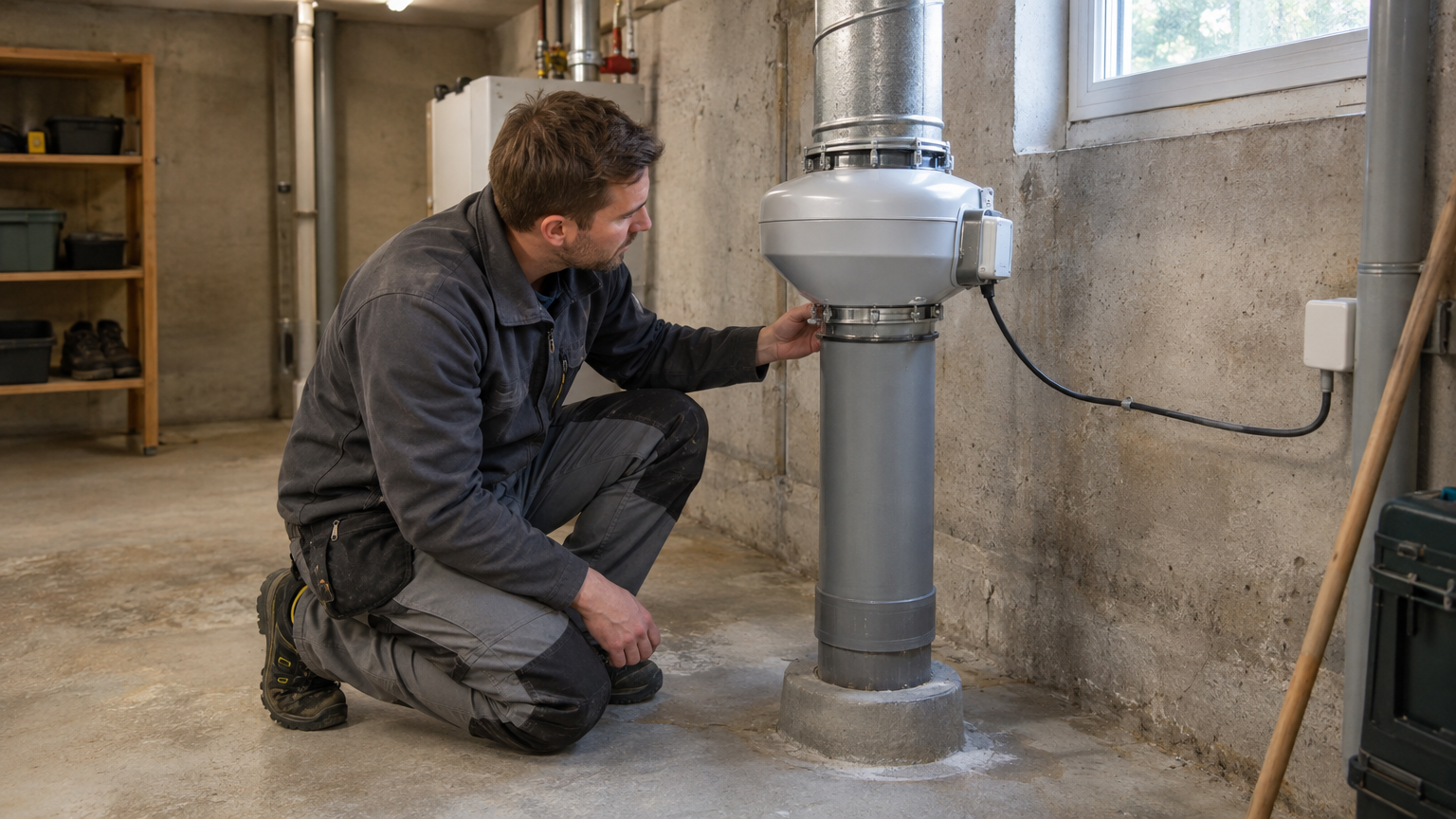 Radonsanering kostnad – priser för radonsug och ventilation