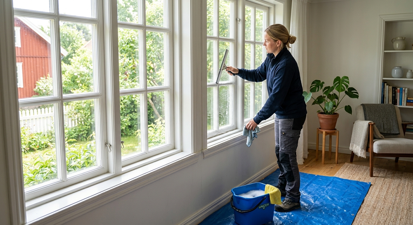 Pris fönsterputs – kostnad per fönster och timme