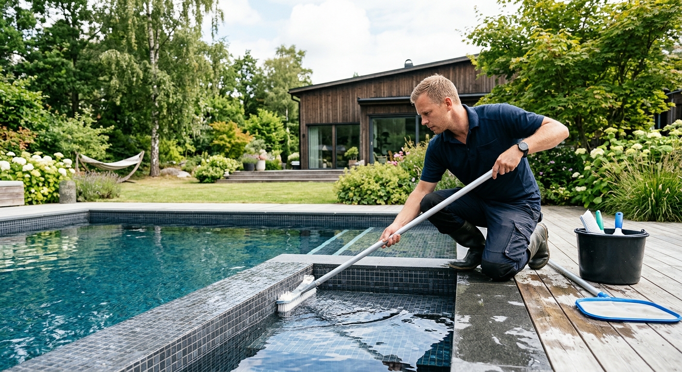 Poolstädning