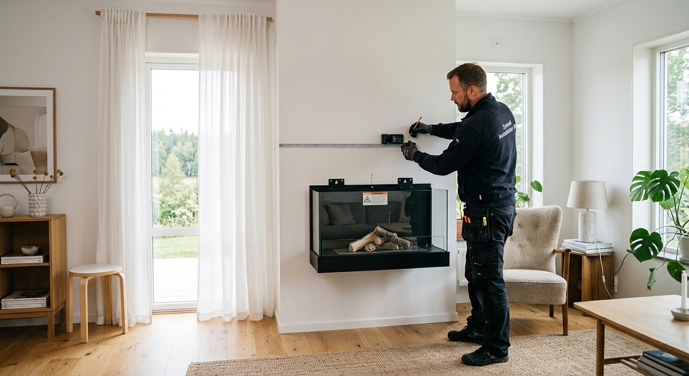 Illustration för Installera etanolkamin