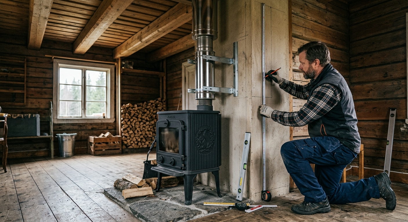Installera skorsten