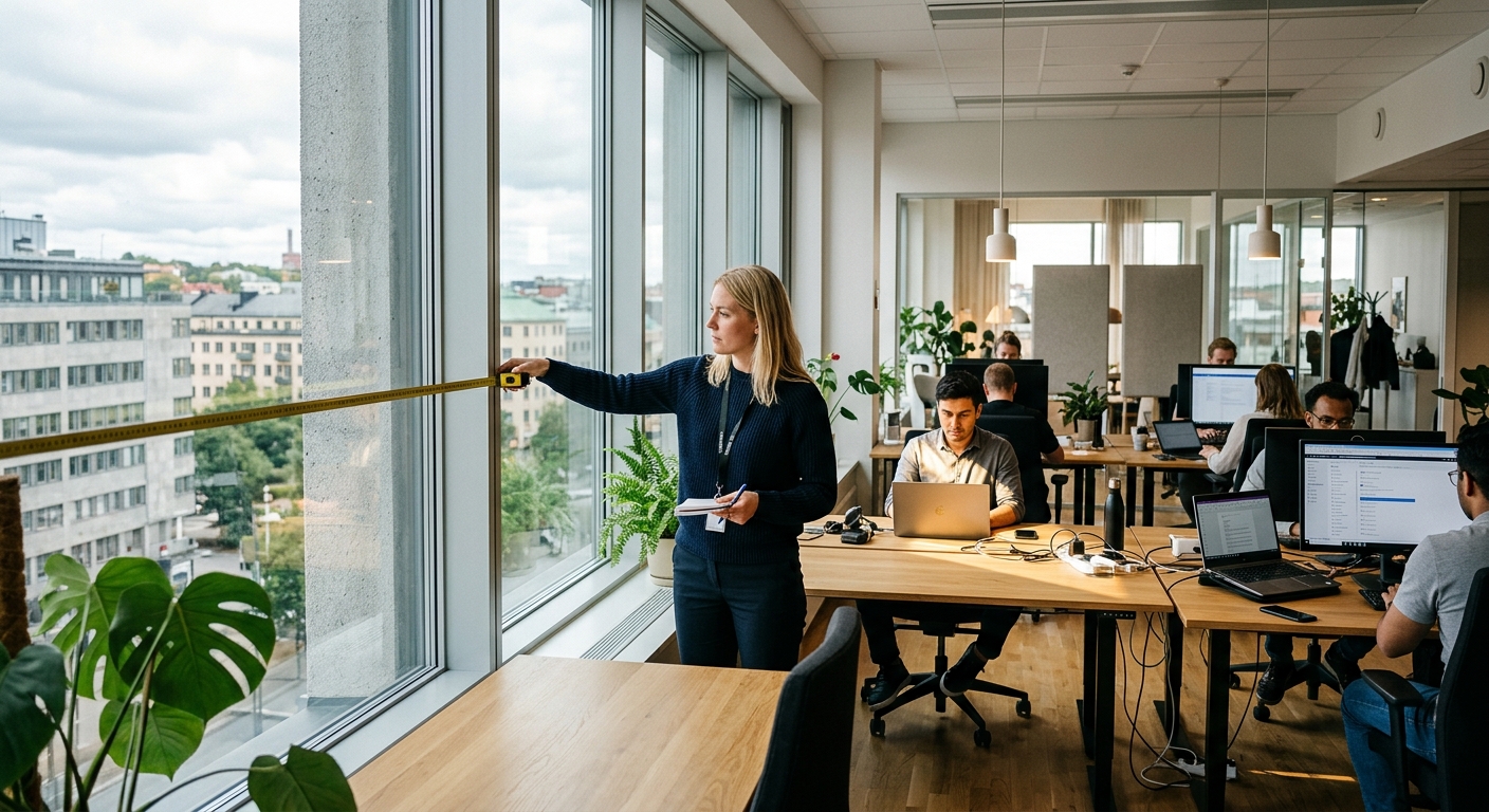 Solskydd för kontor