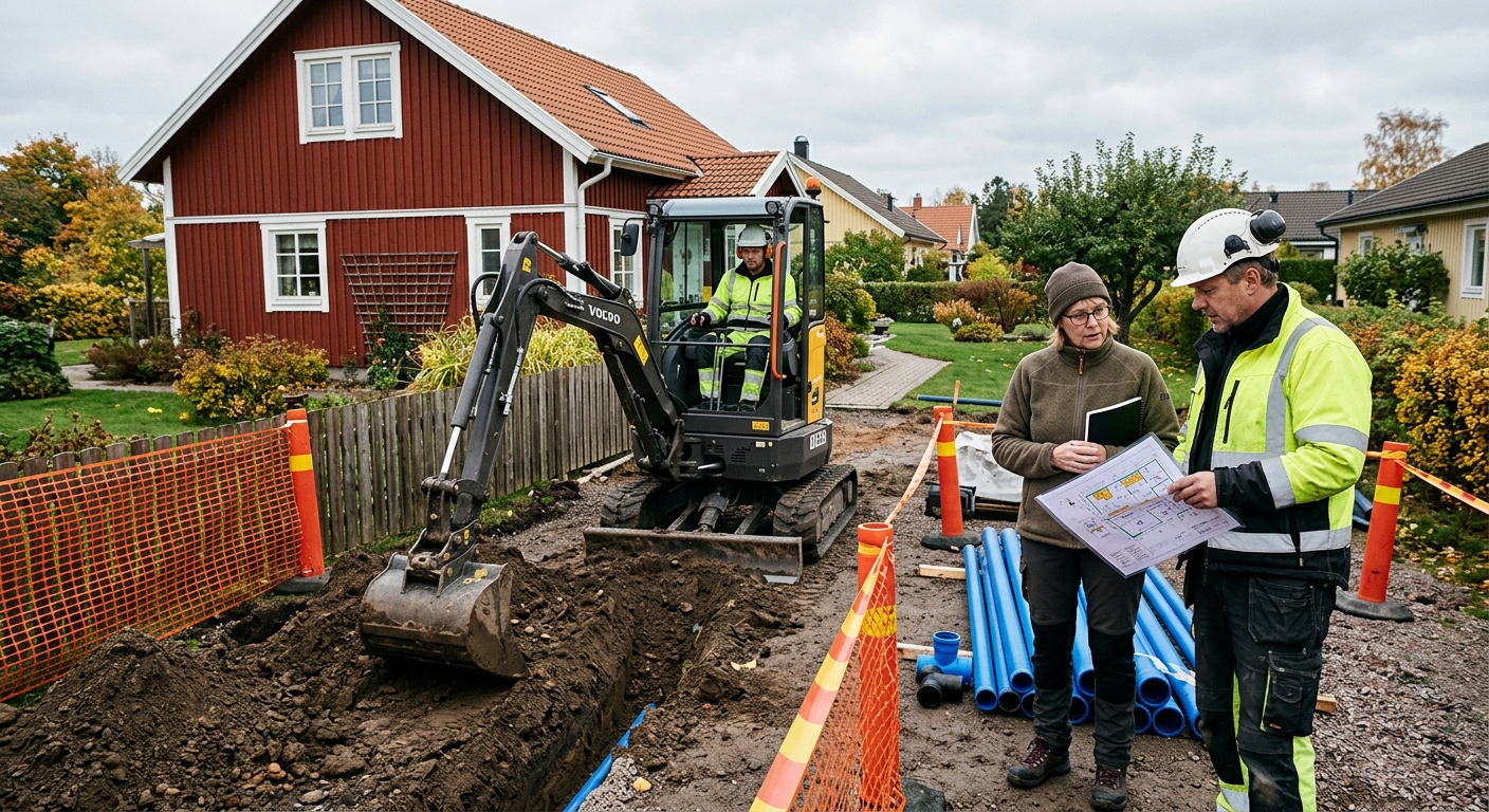 Rördragning utomhus