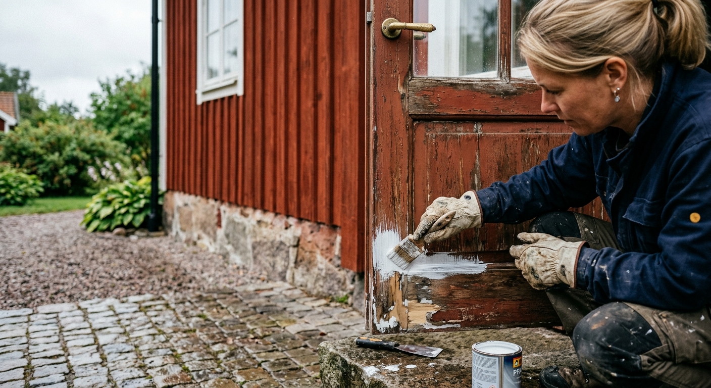 Renovering av ytterdörr