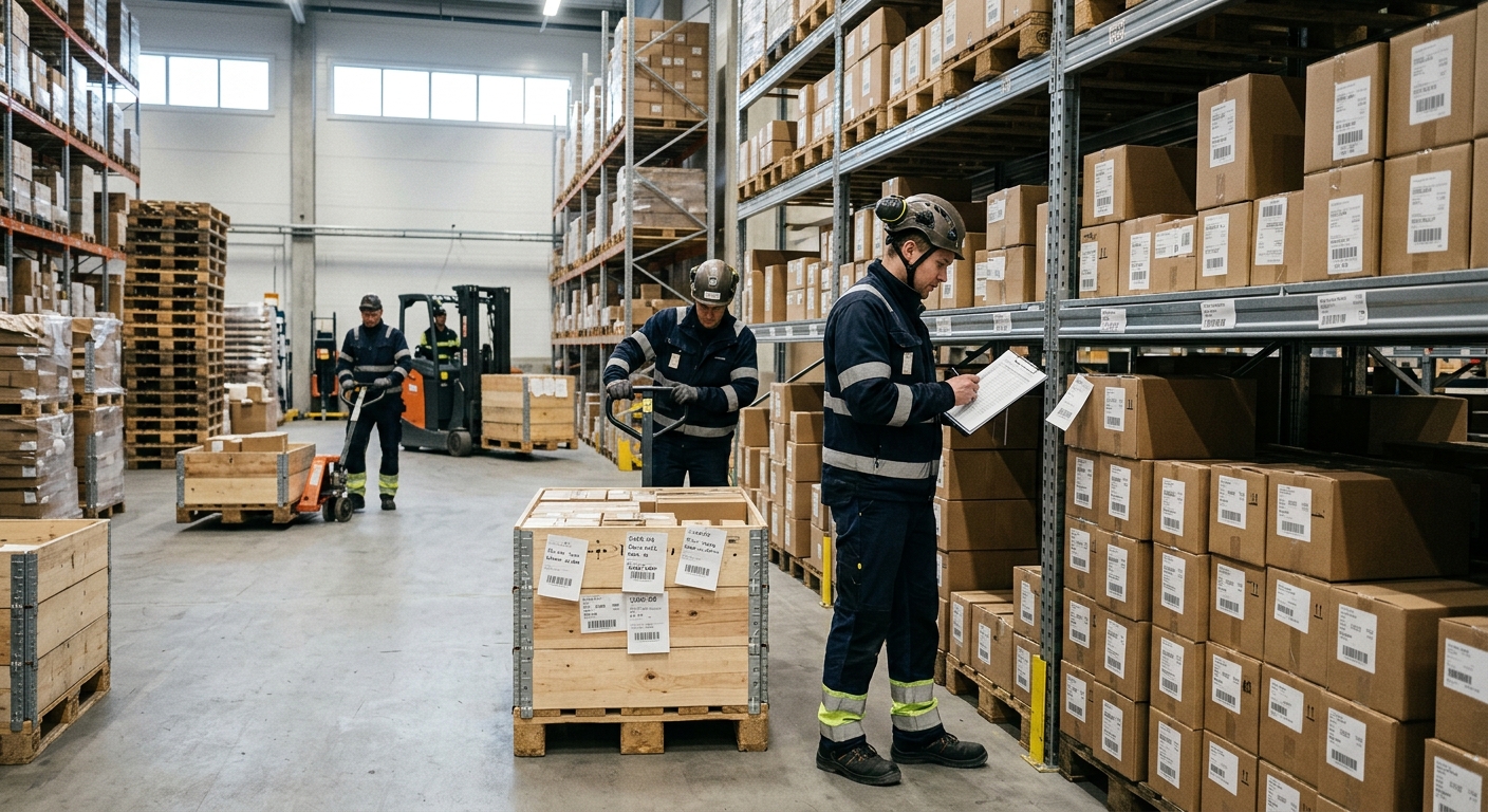 Illustration för Flytt och Logistik