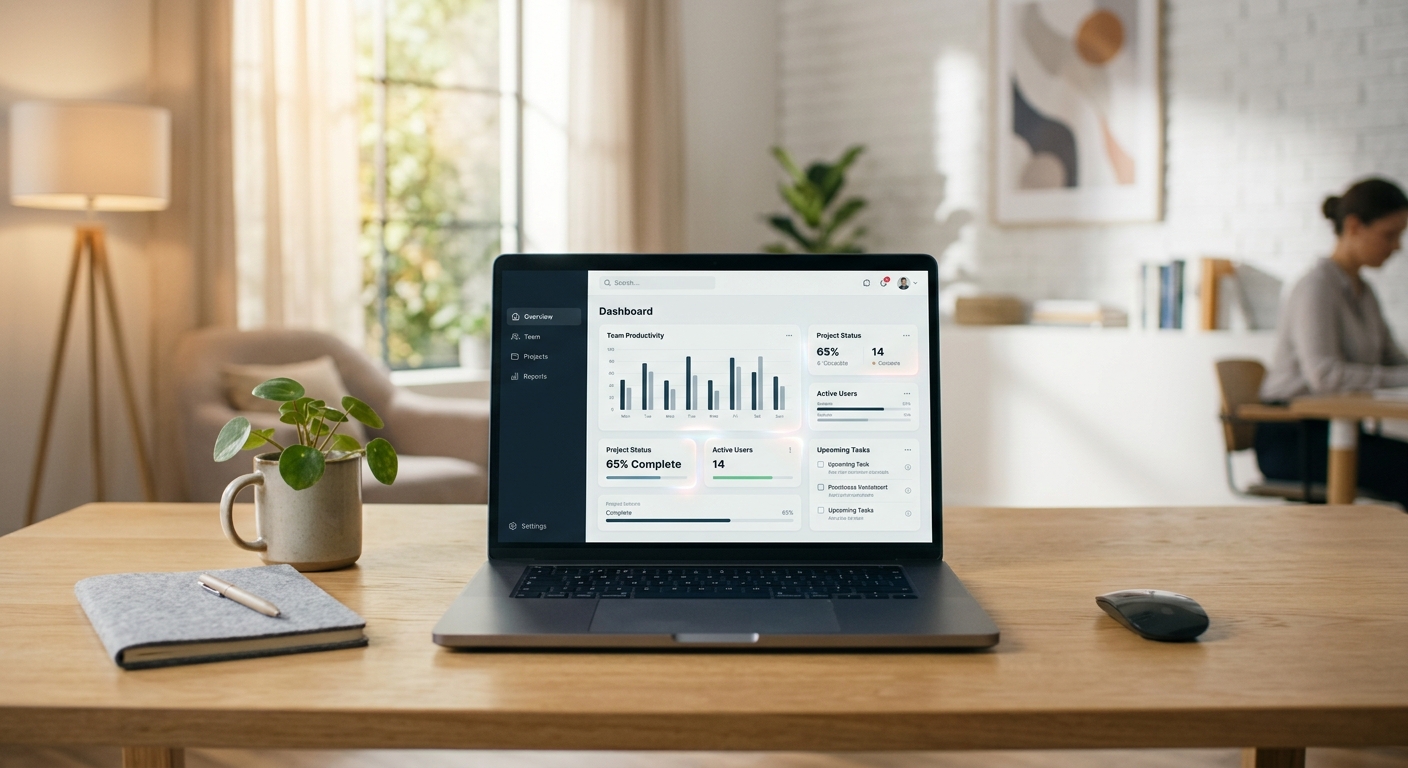 Digital produkt med gränssnitt på skärm