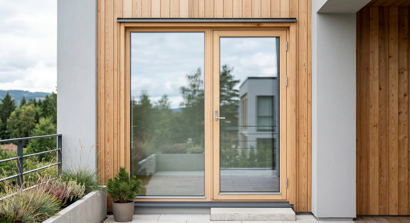 Modern fönsterbåge med isolerglas