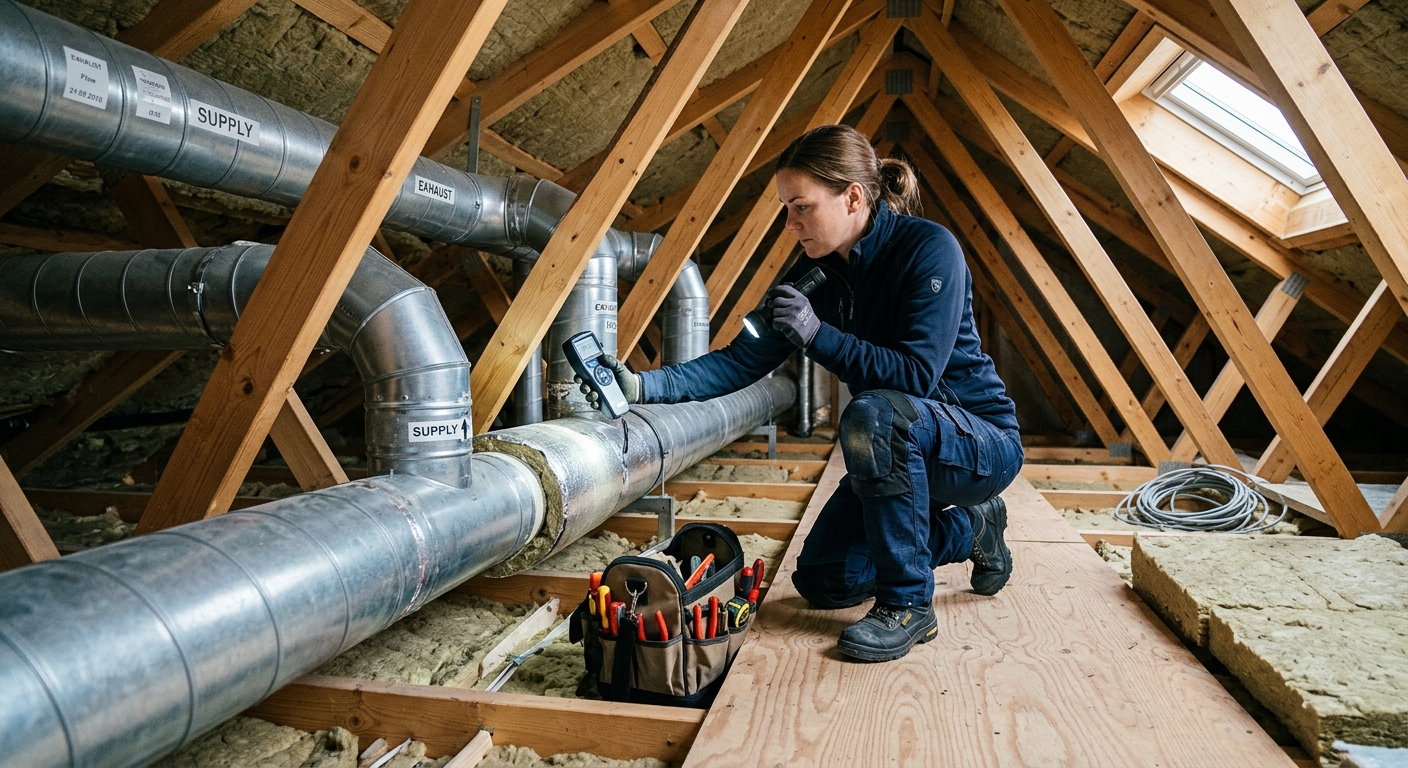 Illustration för Installera frånluftsventilation