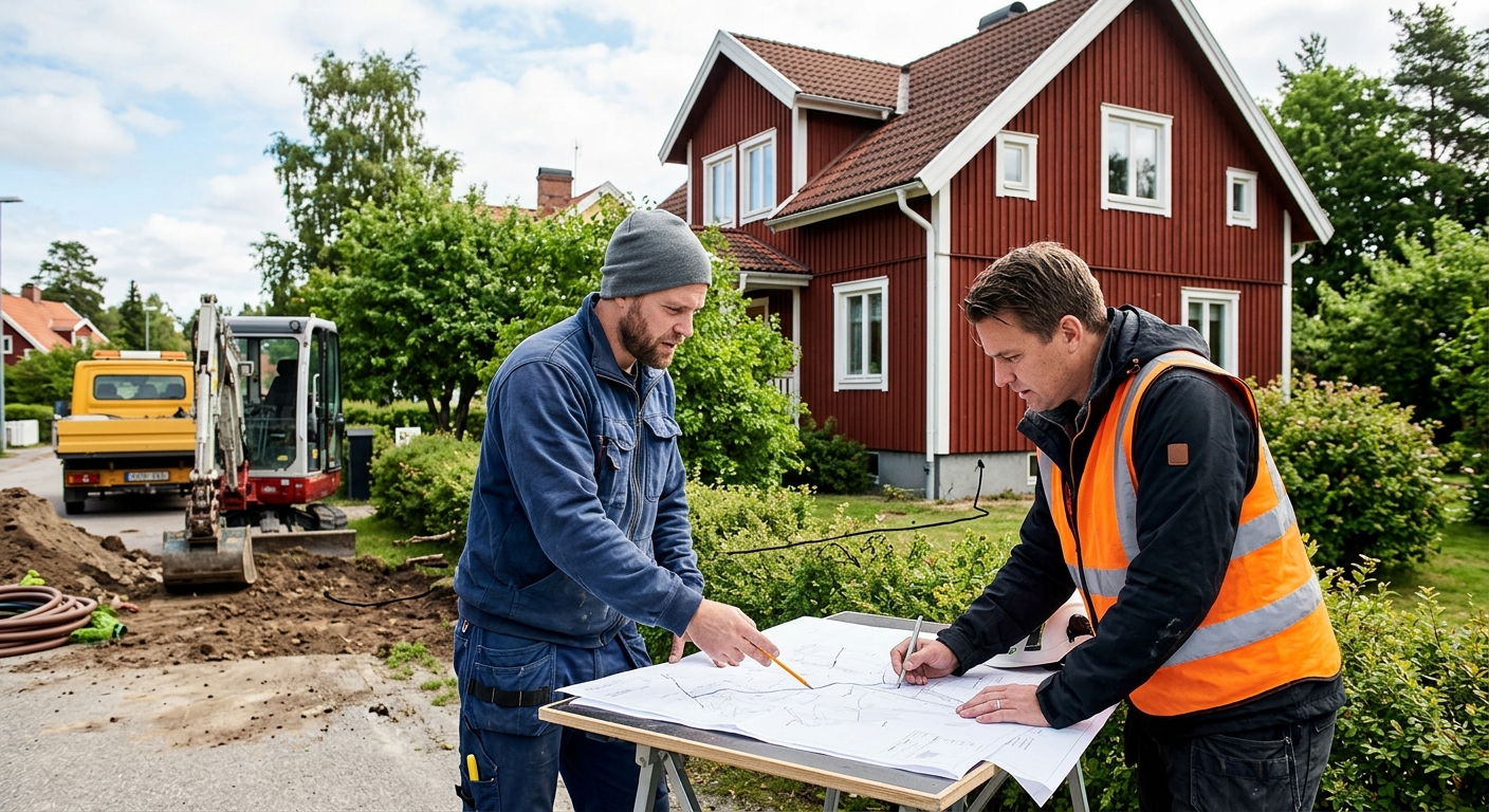 Byte av serviceledning vatten