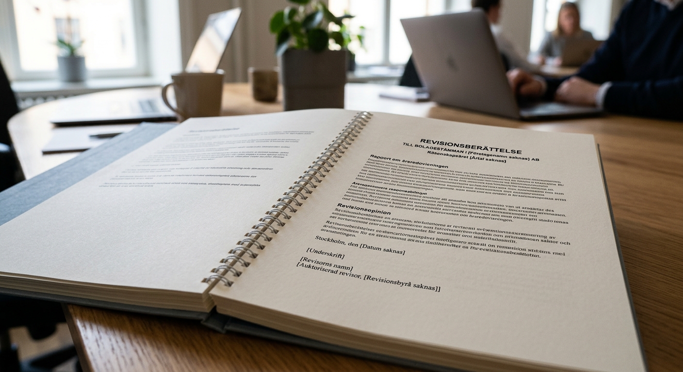 Årsredovisning med standardiserad revisionsberättelse