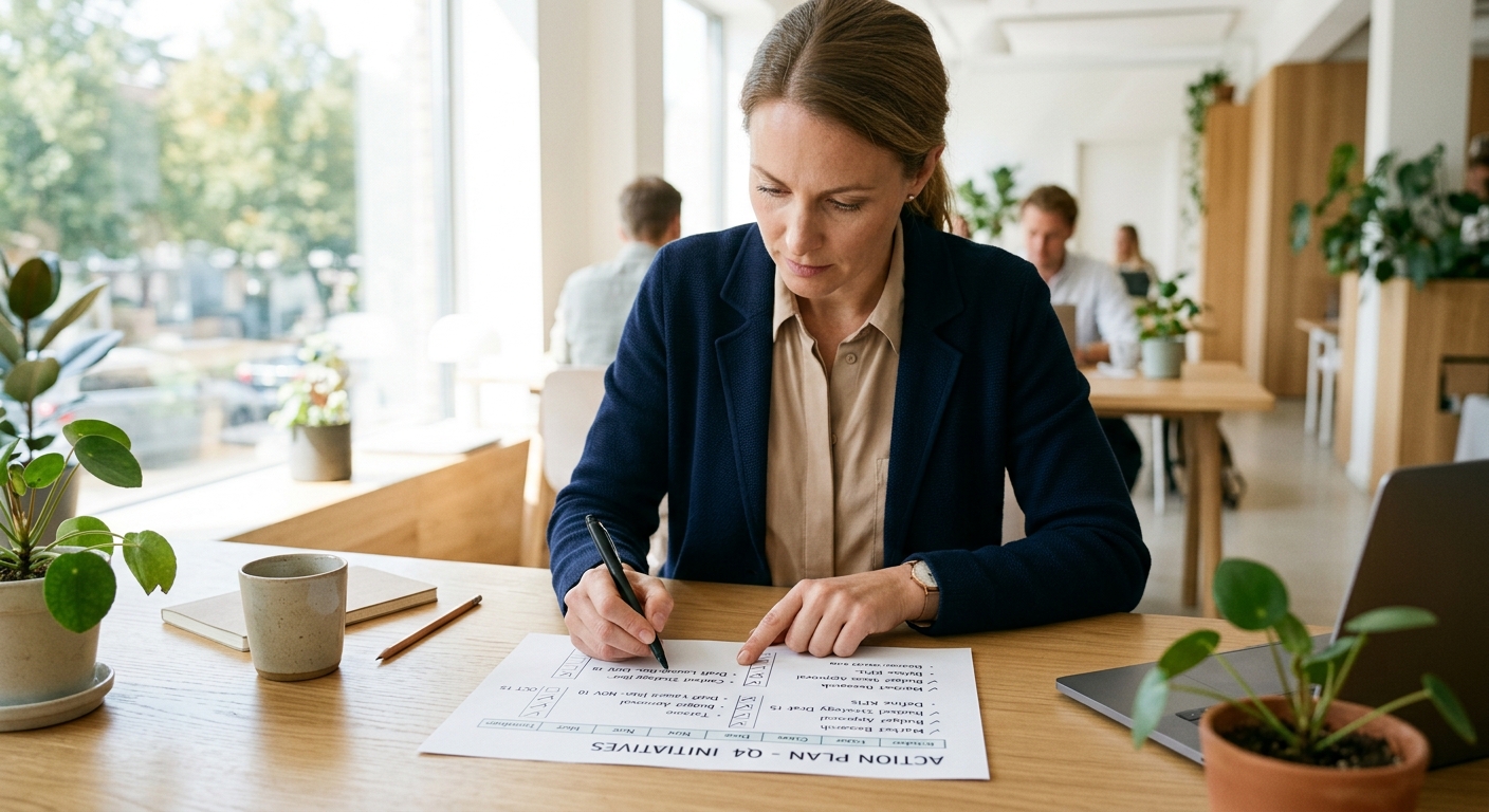 Projektledare följer upp åtgärder i en internkontrollplan