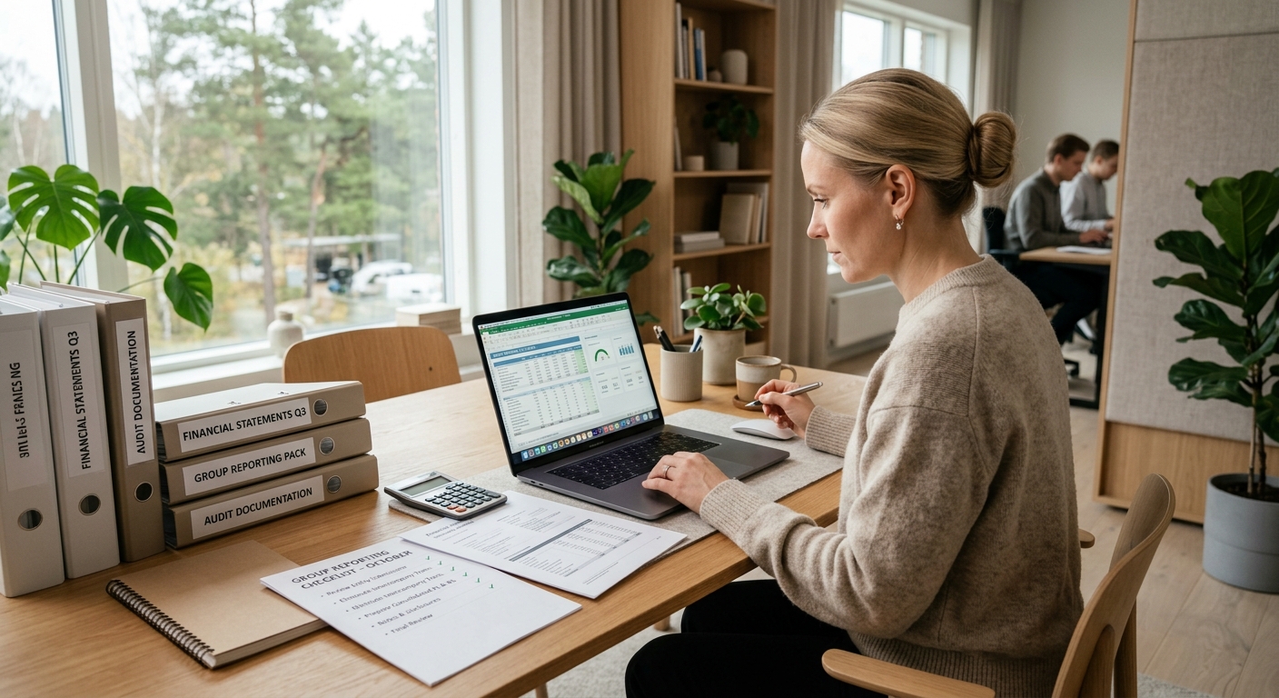Ordning på digitala bokslutsunderlag inför koncernrapportering