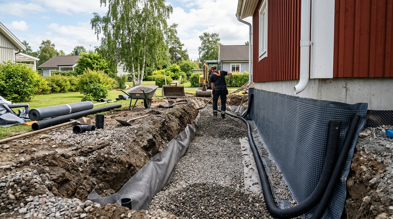 Illustration för Dränering