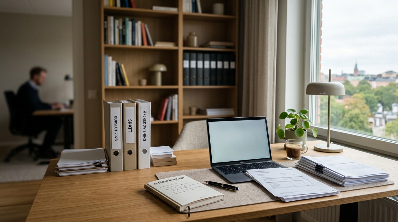 Illustration för Bokslut