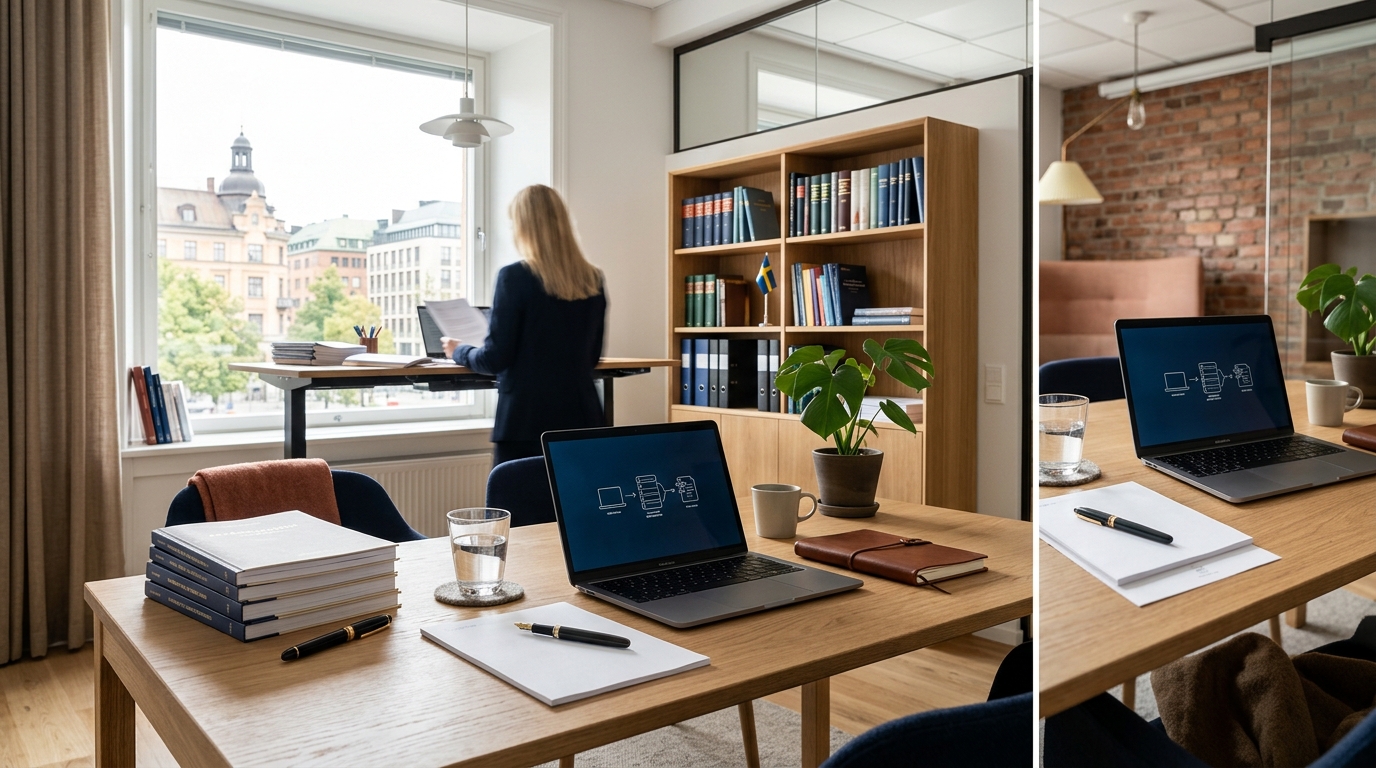 Illustration för Affärsjuridik