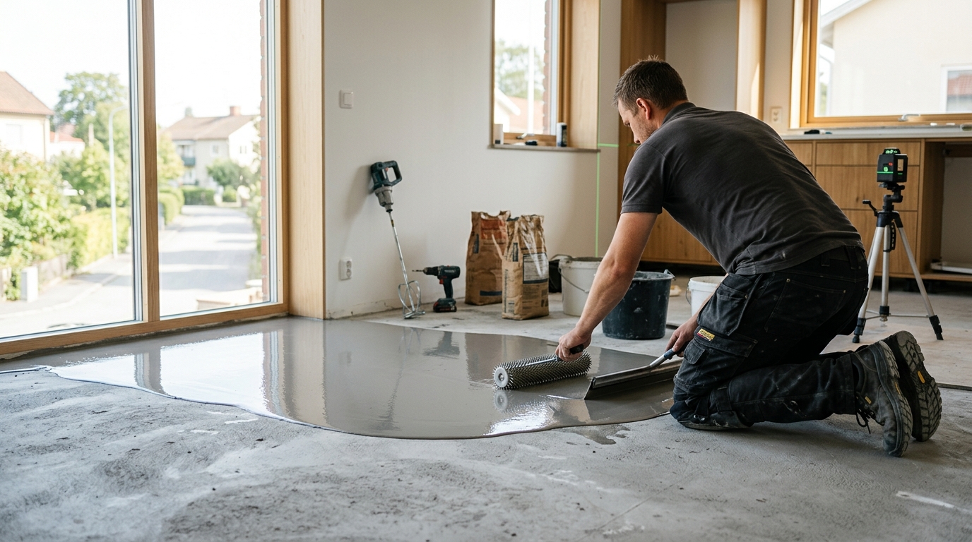 Illustration för Golvavjämning