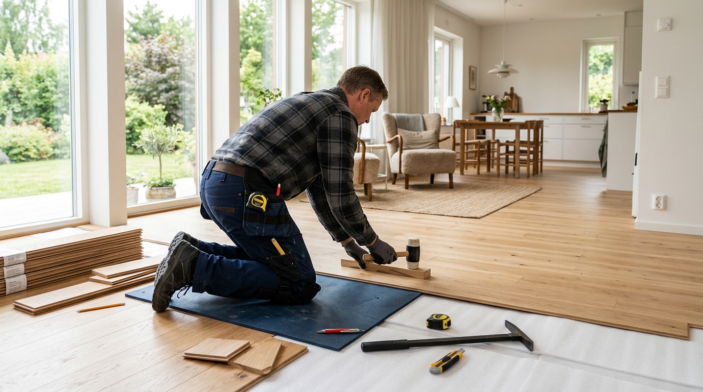 Illustration för Golvläggning