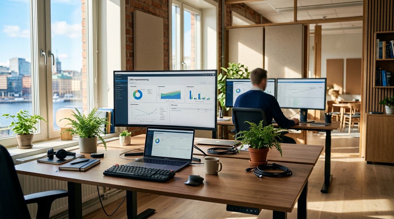 Illustration för CRM-implementation