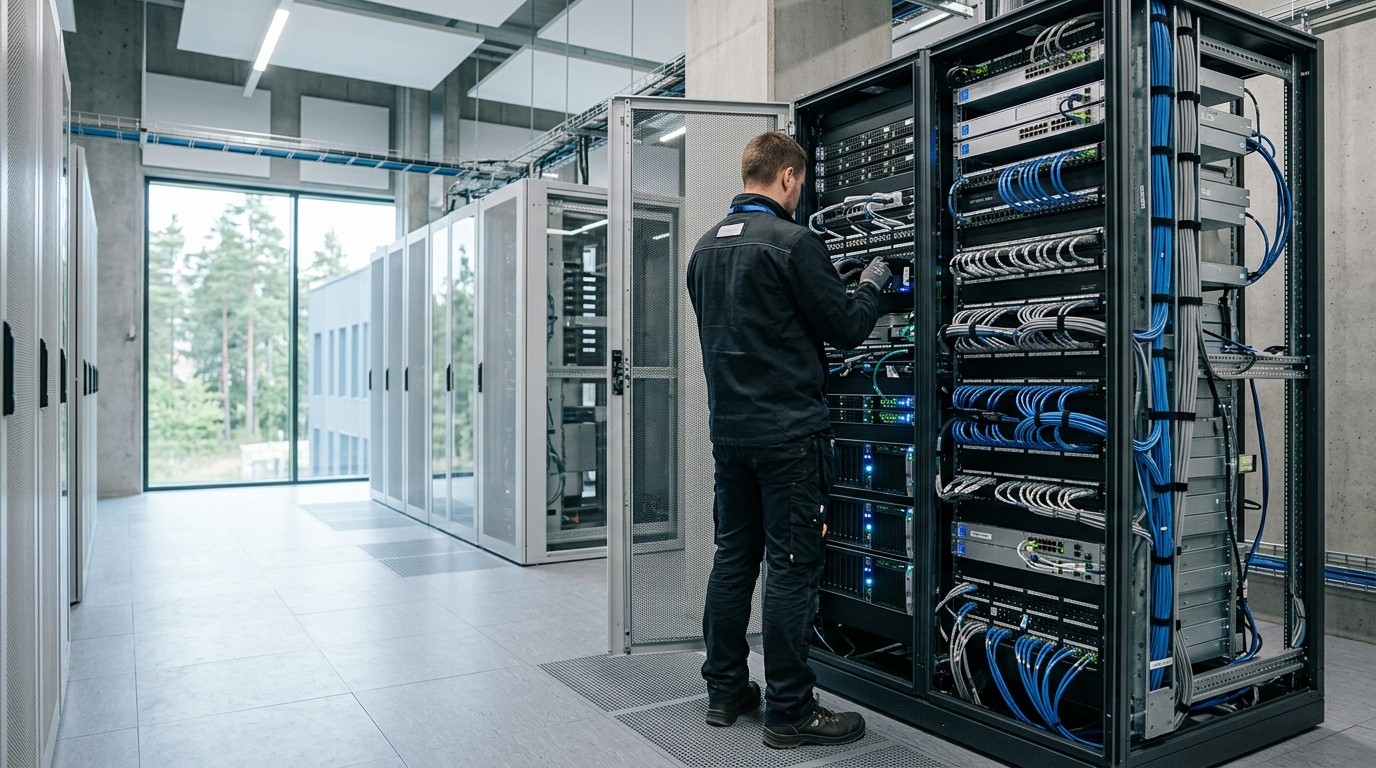 Illustration för Serverinstallation