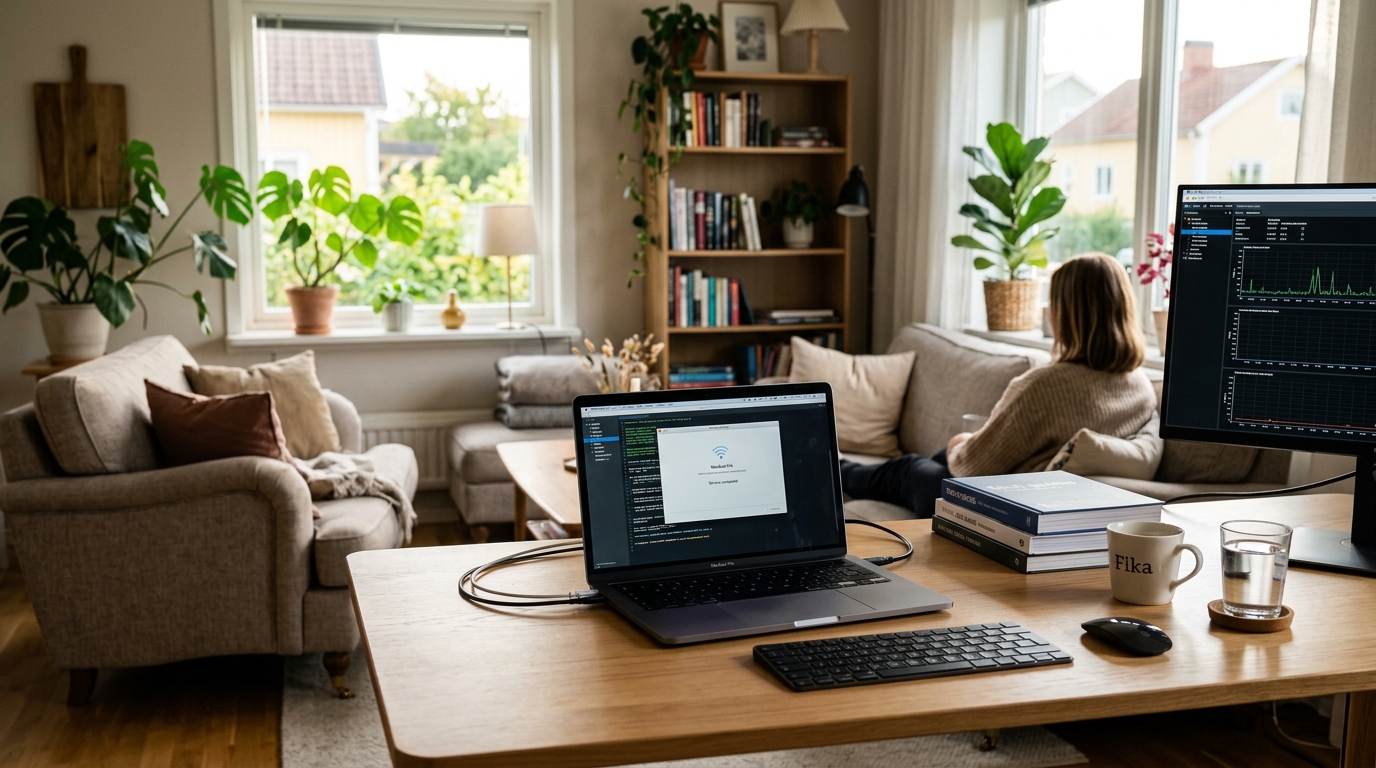 Illustration för Datorhjälp i hemmet