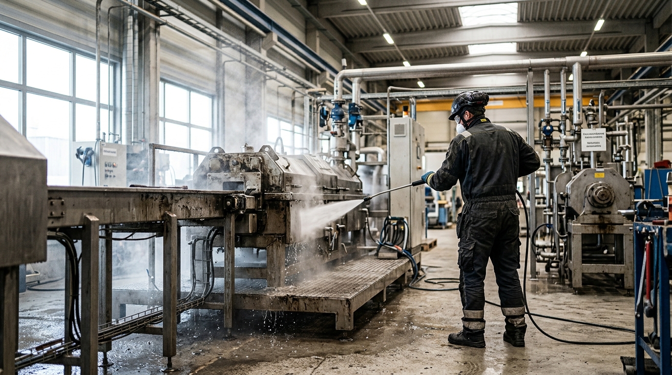 Illustration för Högtryckstvätt industri