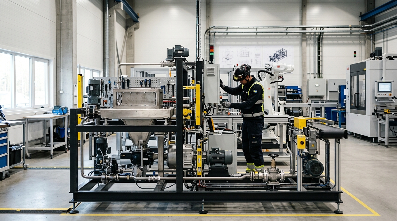 Illustration för Industrimontage