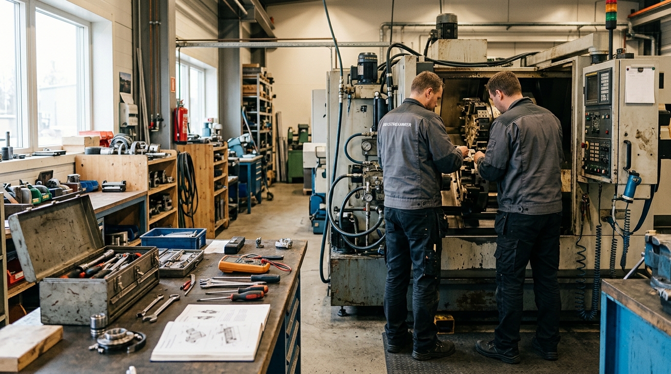 Illustration för Maskinreparation