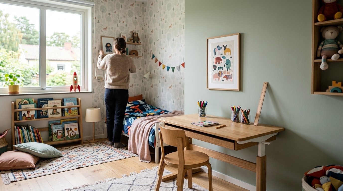 Illustration för Barnrumsdesign