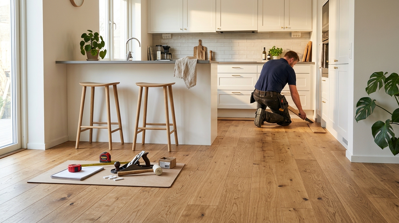 Illustration för Golvläggning