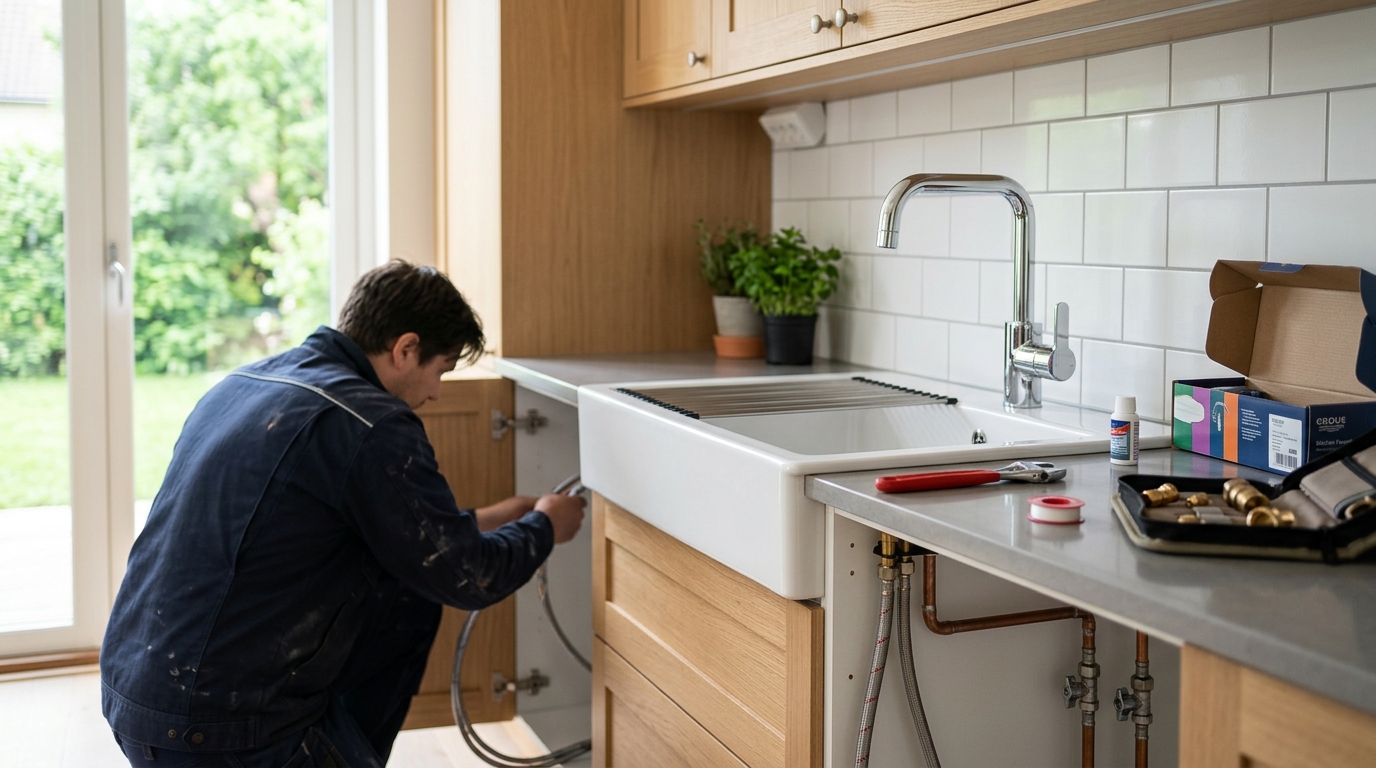 Illustration för Installera blandare