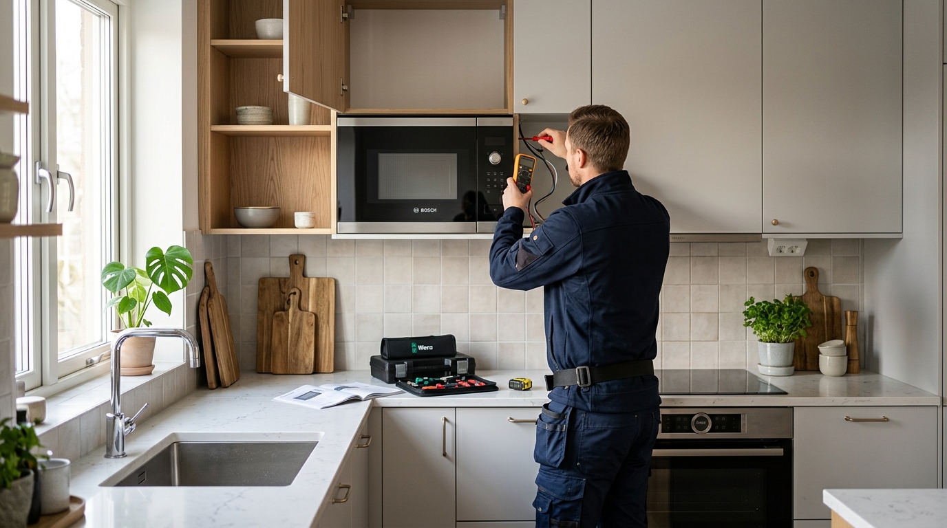 Installera mikrovågsugn