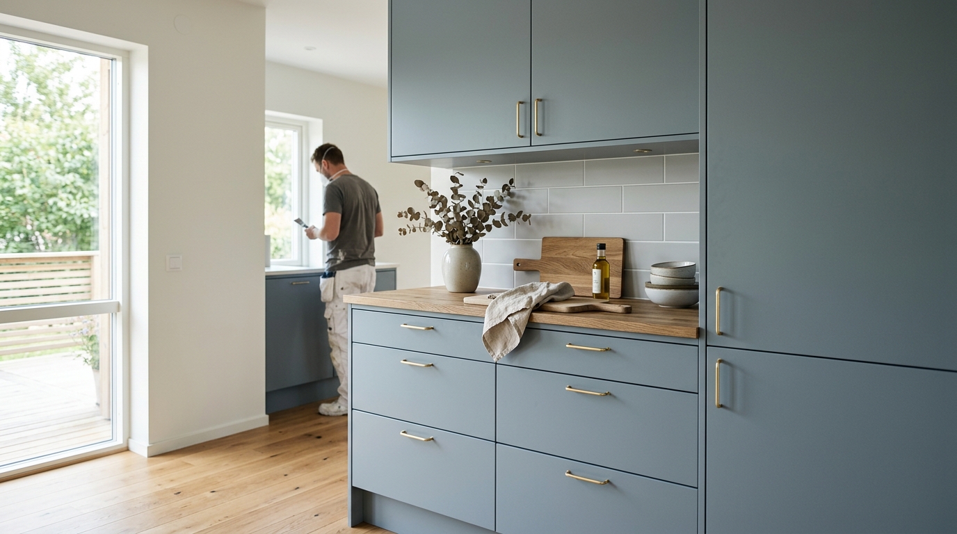 Illustration för Lackering av köksluckor