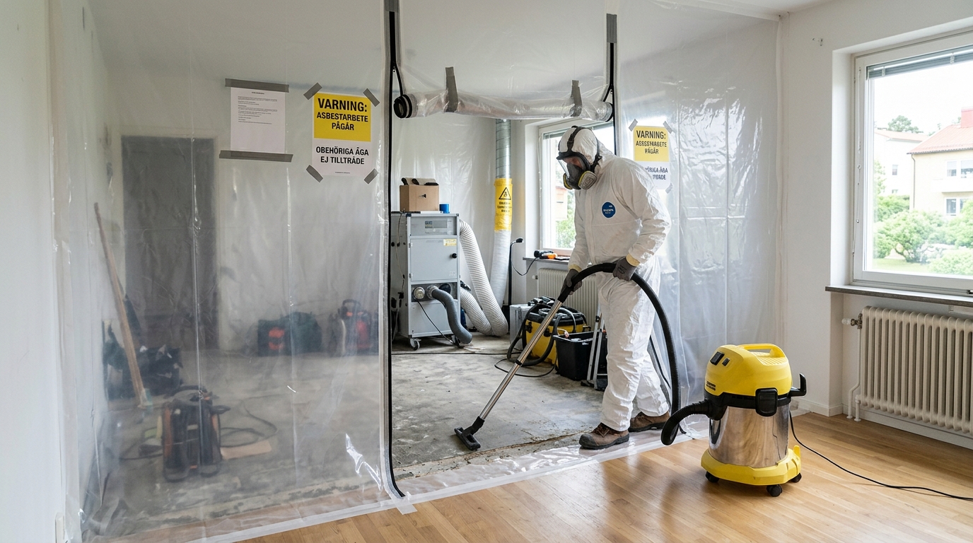 Illustration för Asbestsanering