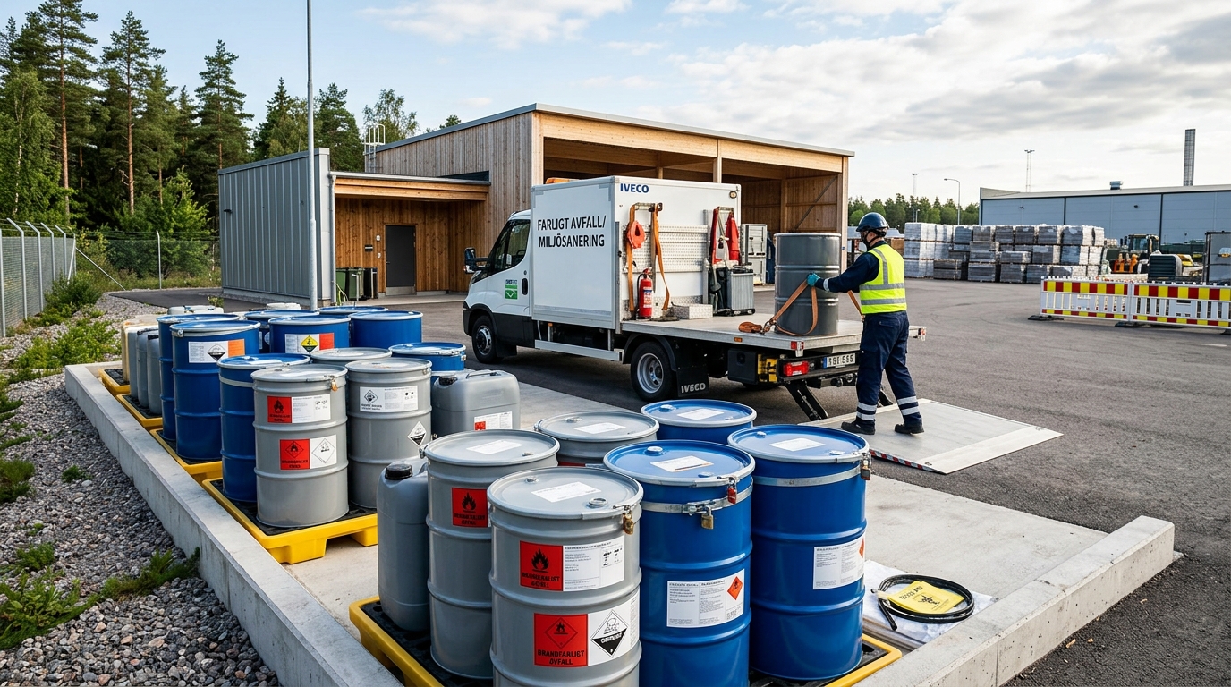 Illustration för Bortforsling av farligt avfall
