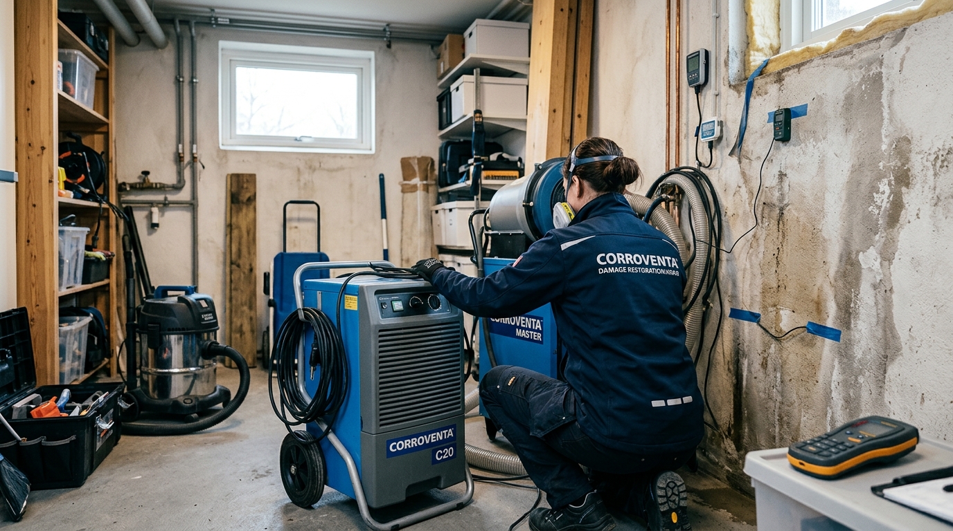 Illustration för Fuktsanering