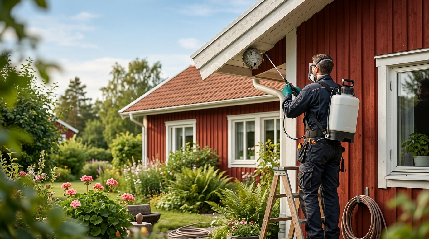 Illustration för Getingbekämpning