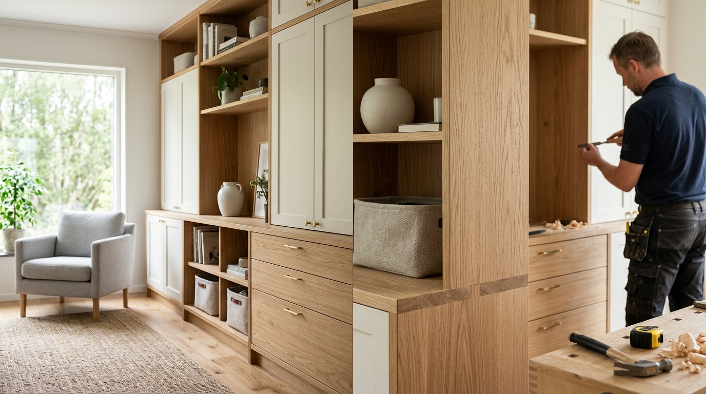 Illustration för Inbyggda förvaringslösningar