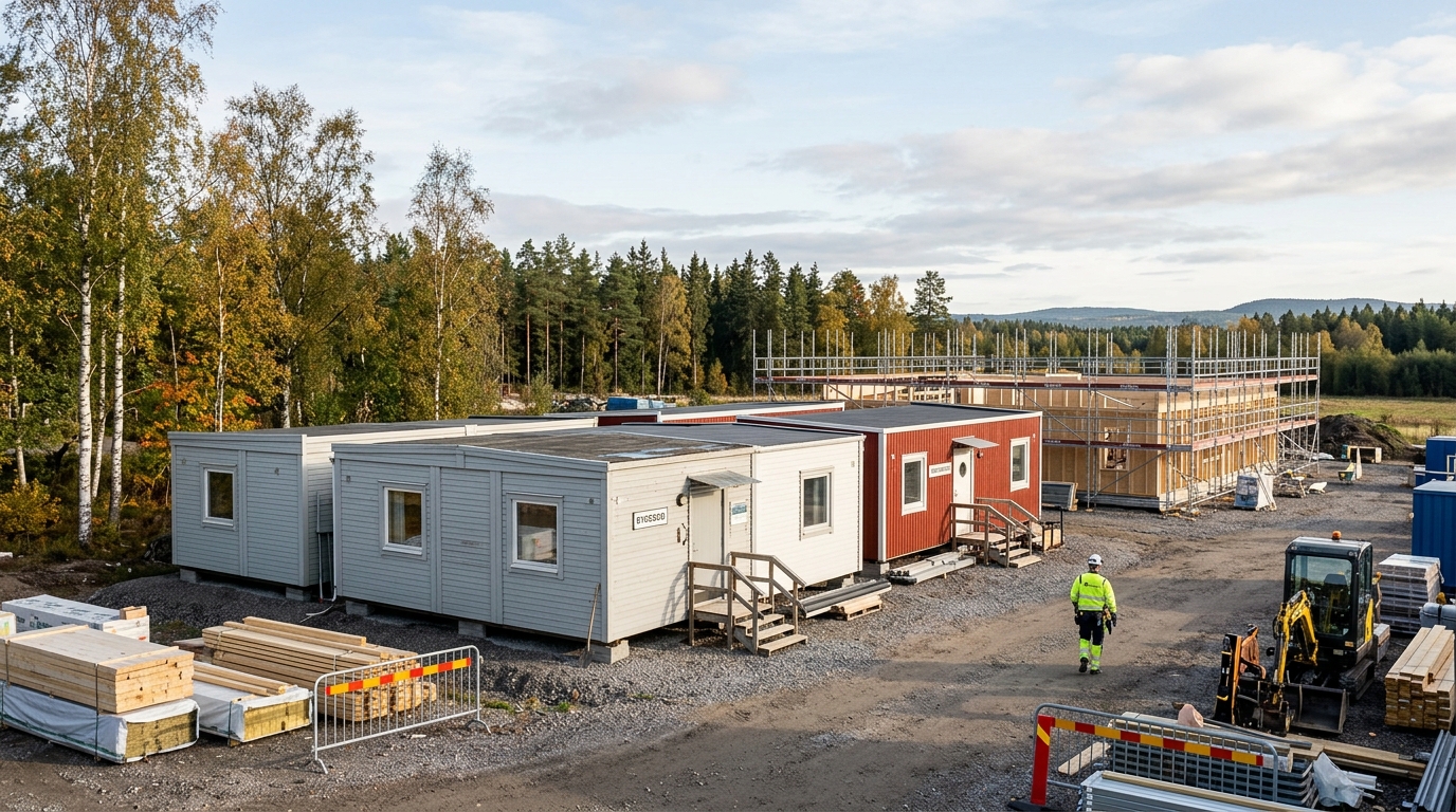 Illustration för Byggbodar