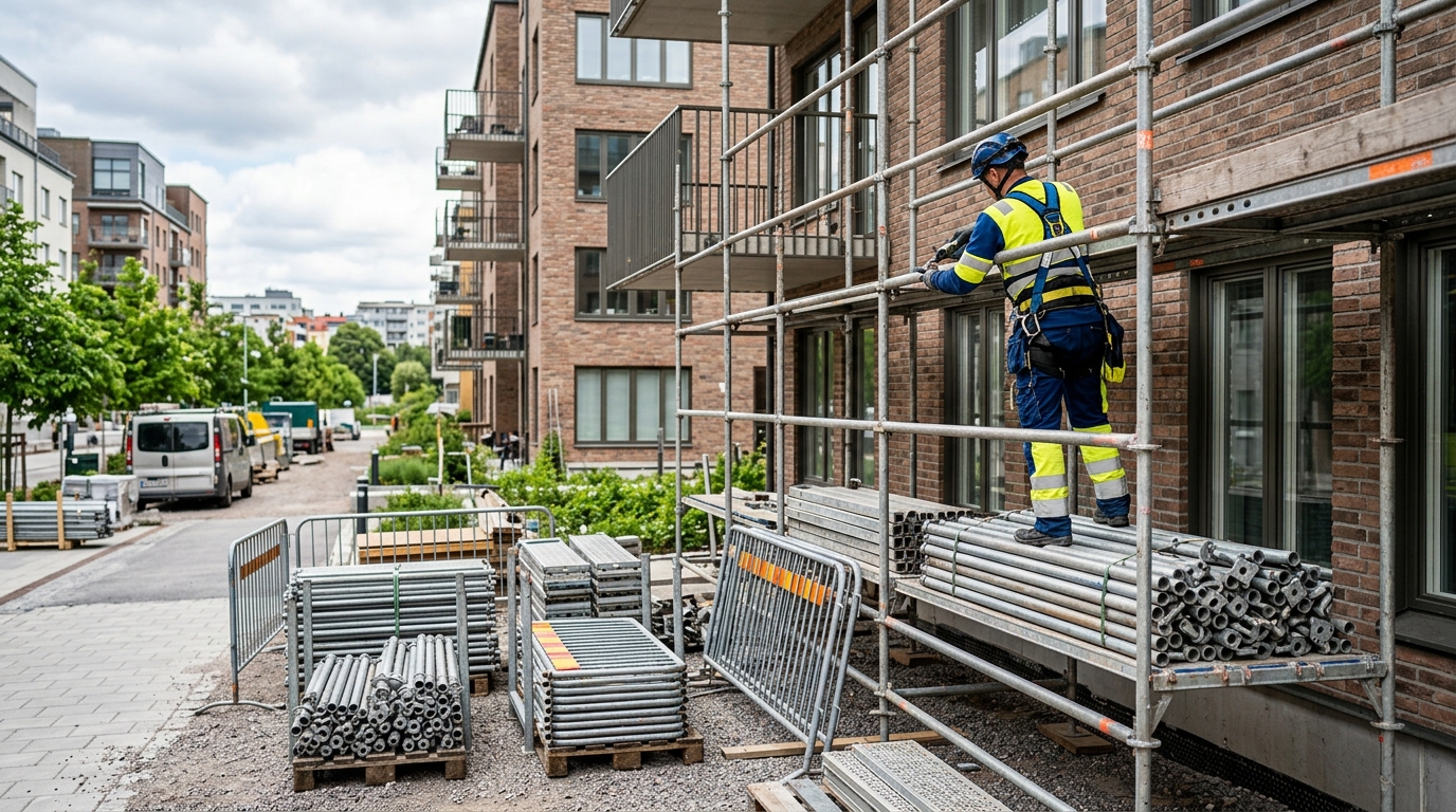 Illustration för Demontering av ställning
