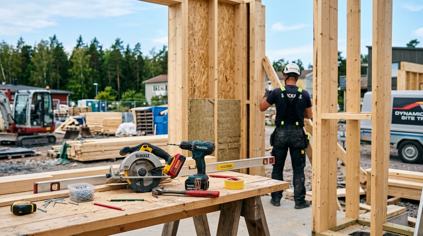 Illustration för Bygg och entrepenad