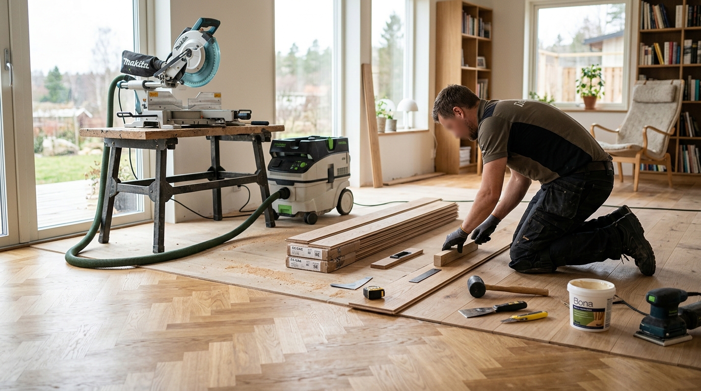 Illustration för Golvarbeten