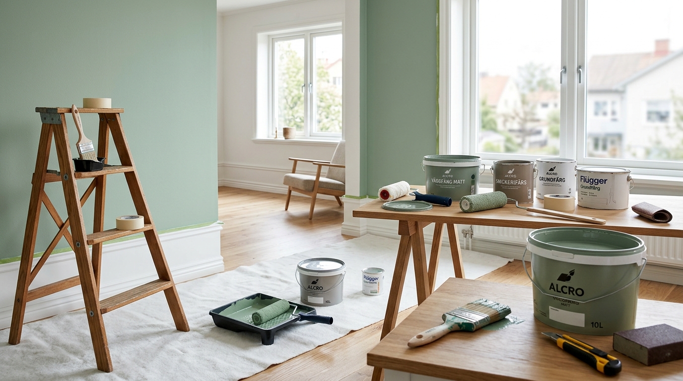 Illustration för Målning och Ytskikt