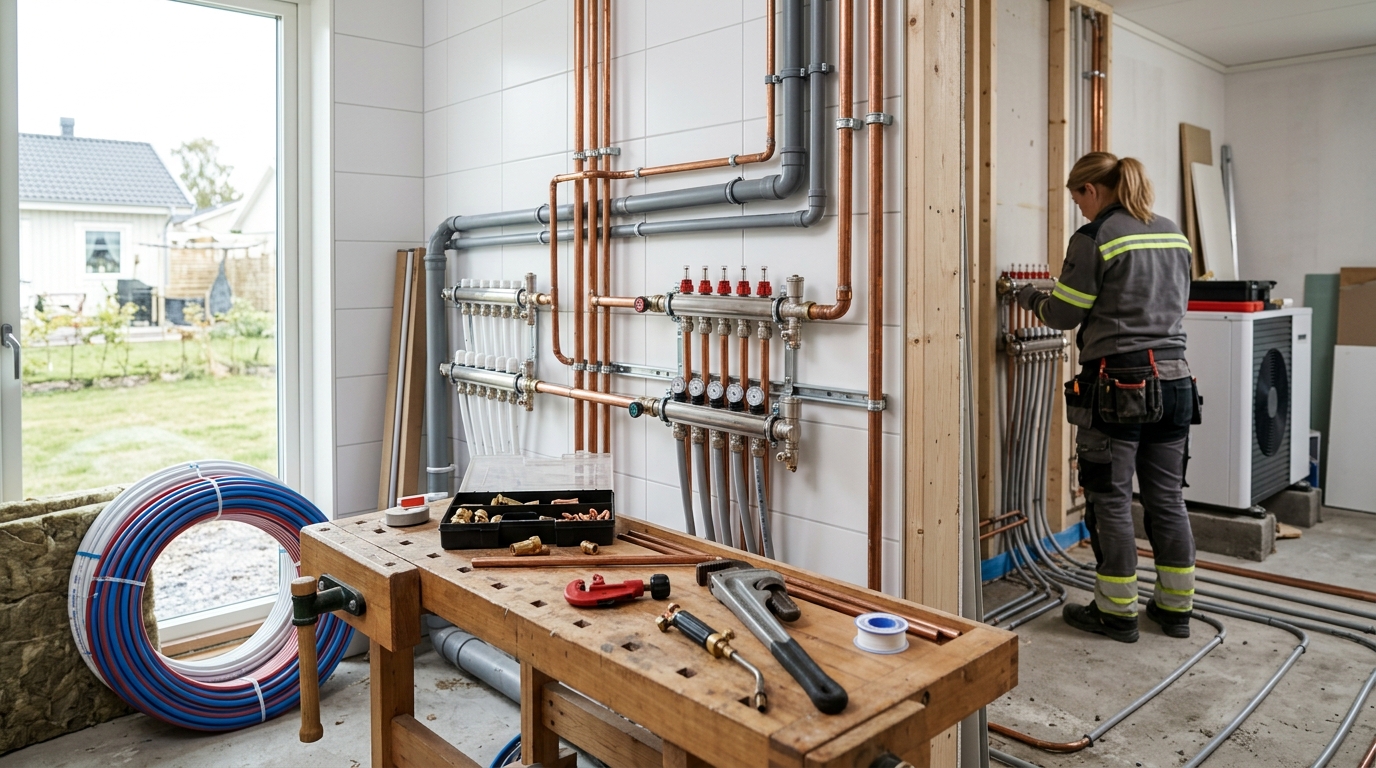 Illustration för VVS och Rör