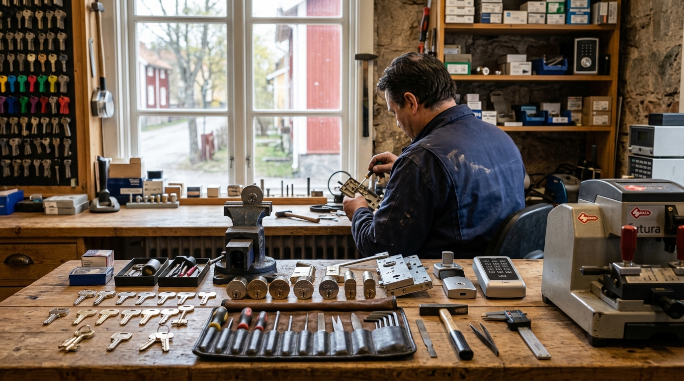 Illustration för Låssmed och säkerhet